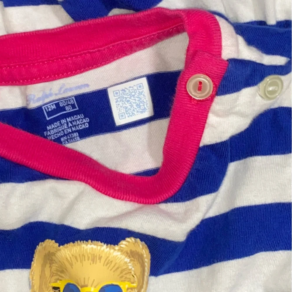 Ralph Lauren • Striped Polo Bear Top